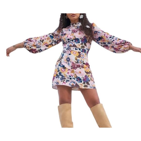 Summer Ayesha Curry Collab~ Fall x Just Fab Floral Shift Dress! Small~Sold Out - Picture 3 of 8